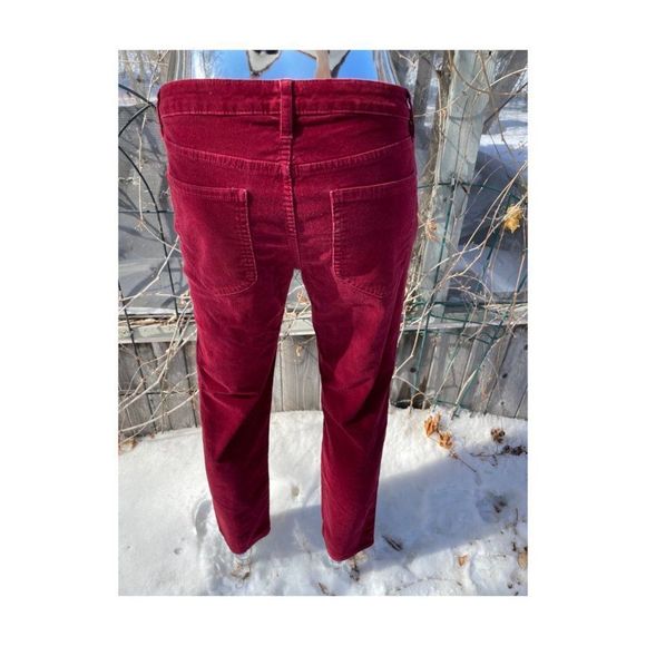 Pendleton Red Corduroy Trousers Mid-Rise Boot Cut - Picture 2 of 11